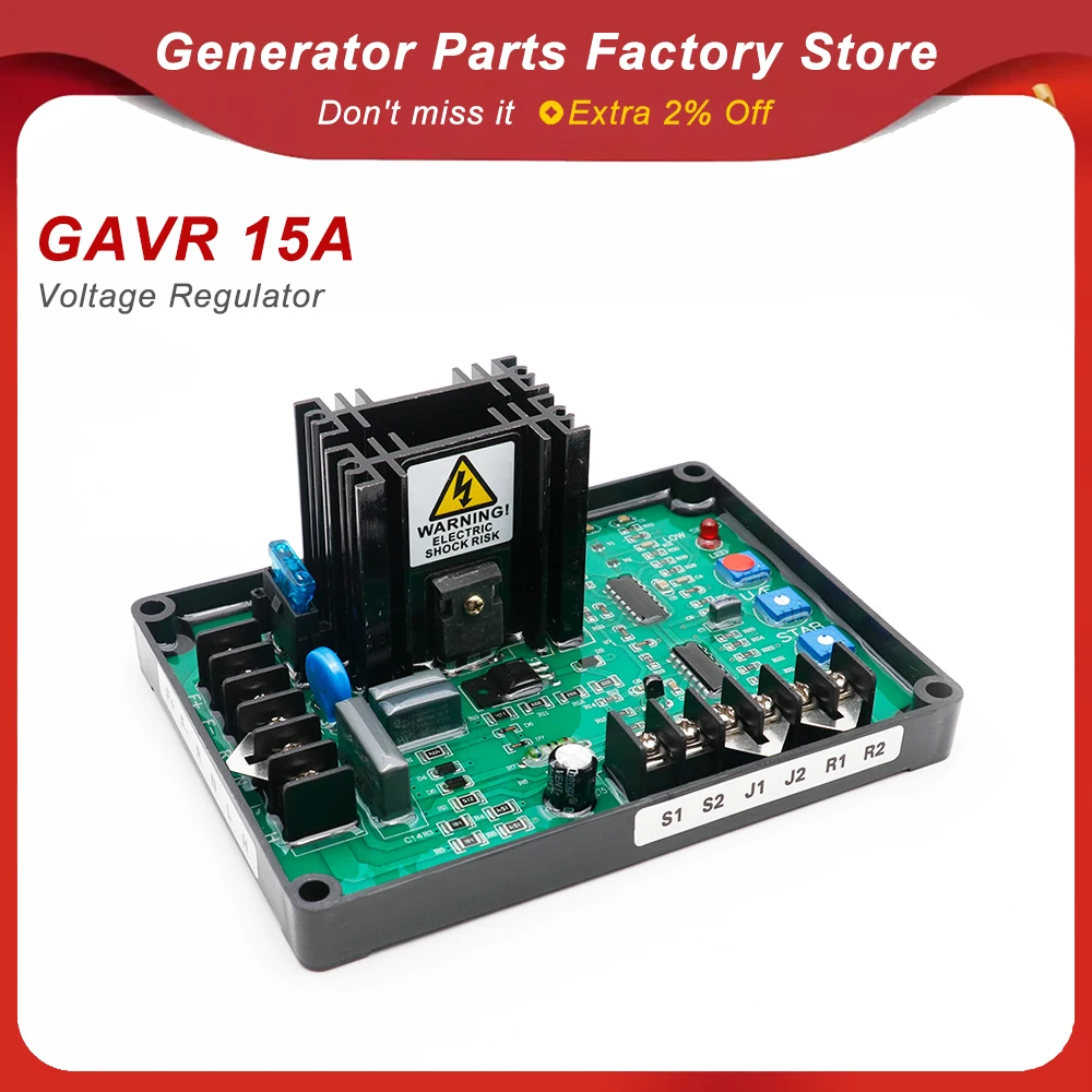 GAVR 15A Brushless Generator AVR Automatic Voltage Regulator