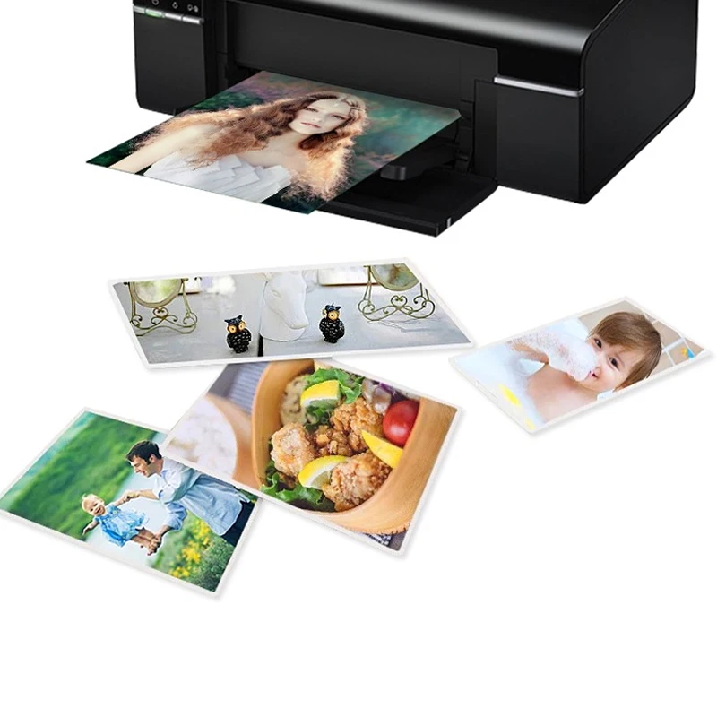 Papel fotográfico para impressão jato de tinta, cor de alto brilho, 100 folhas, 180g/200g/230g, 6/7 polegadas, kodak, álbum de fotos, papéis fotográficos