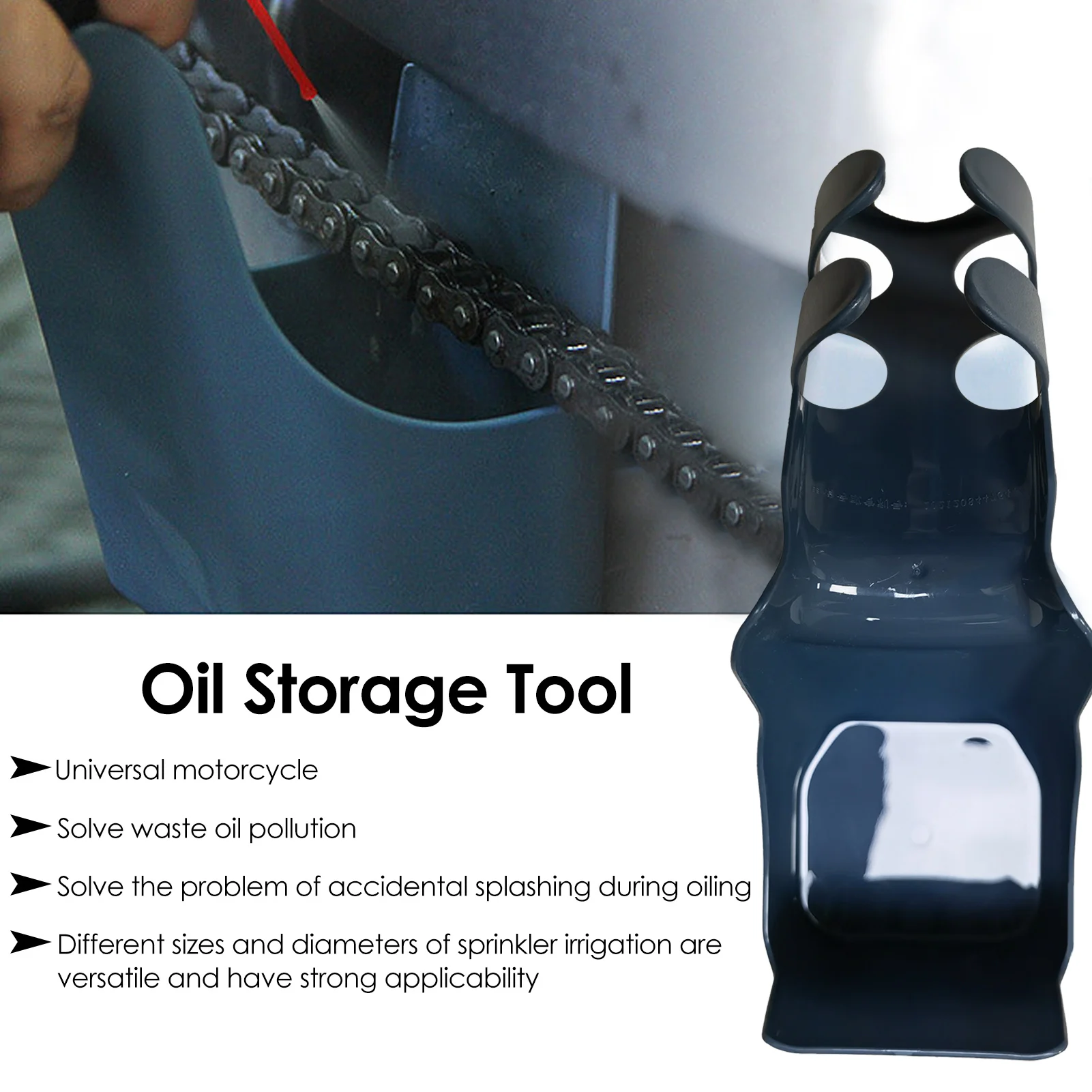 Motorcycle Bike Chain Oil Storage Tool Box Chain Cleaning Oil Splash-Proof Tool Chain Cleaning Agent Chain Oil Anti-spray Tool