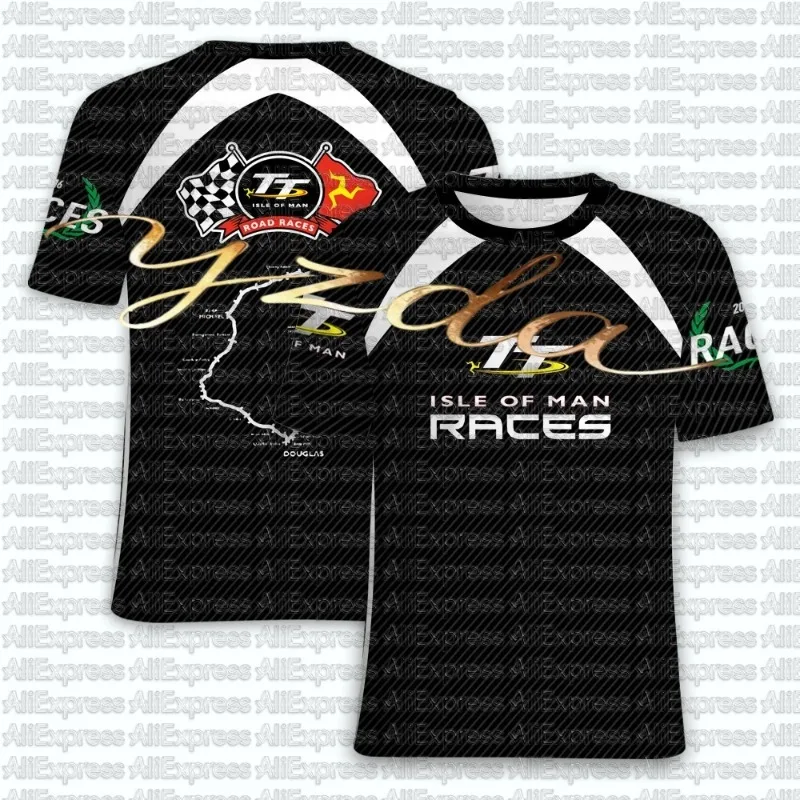 

Isle of Man Tt Roundabout Motorcycle Road Cycling T-shirt for Men and Women Outdoor Sports Leisure Speed Drying Comfortable