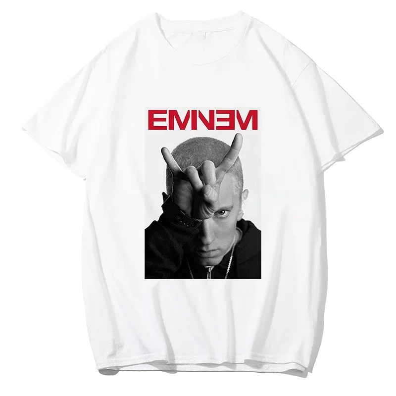 Vintage 1999 Eminem Slim Shady Tour New Print T Shirts Man Women Street Hip Hop Short Sleeve T-Shirt Summer Rapper Tee Shirt Man