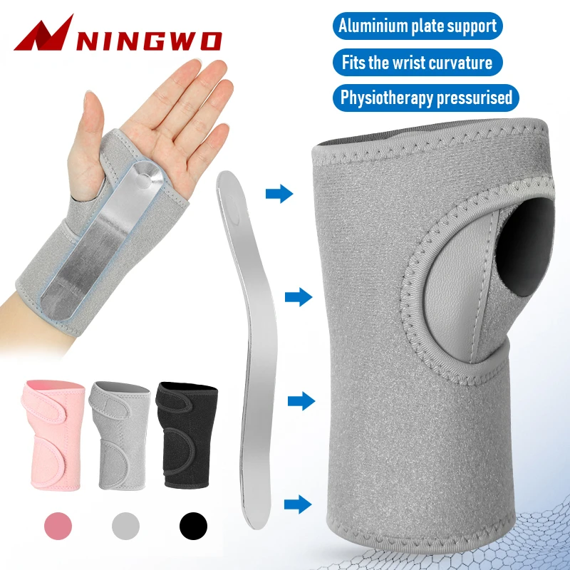 

Wrist Brace Fixed Wrist Strap Breathable Adjustable Anti-Sprain Wrist Support Steel Plate Wrist Protector Stabilizer