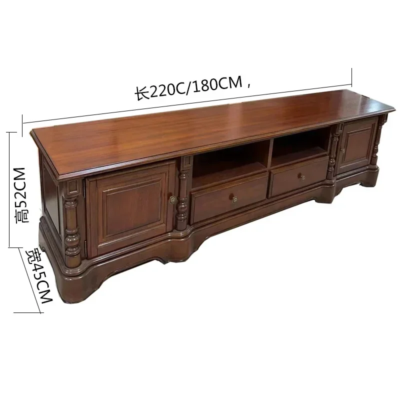 Solid wood TV cabinet coffee table combination complete household locker
