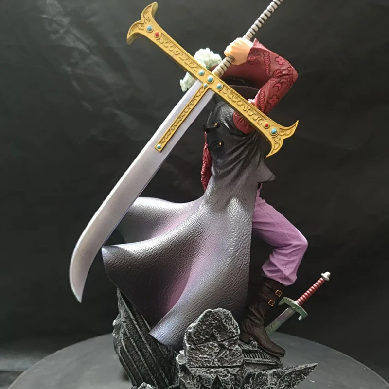 Figuras de una pieza de 28cm, Ojo de águila Dracule Mihawk, figura de Anime de la mejor guerra, modelo de figura de acción de Pvc, juguetes, adornos, muñecos, regalos de navidad