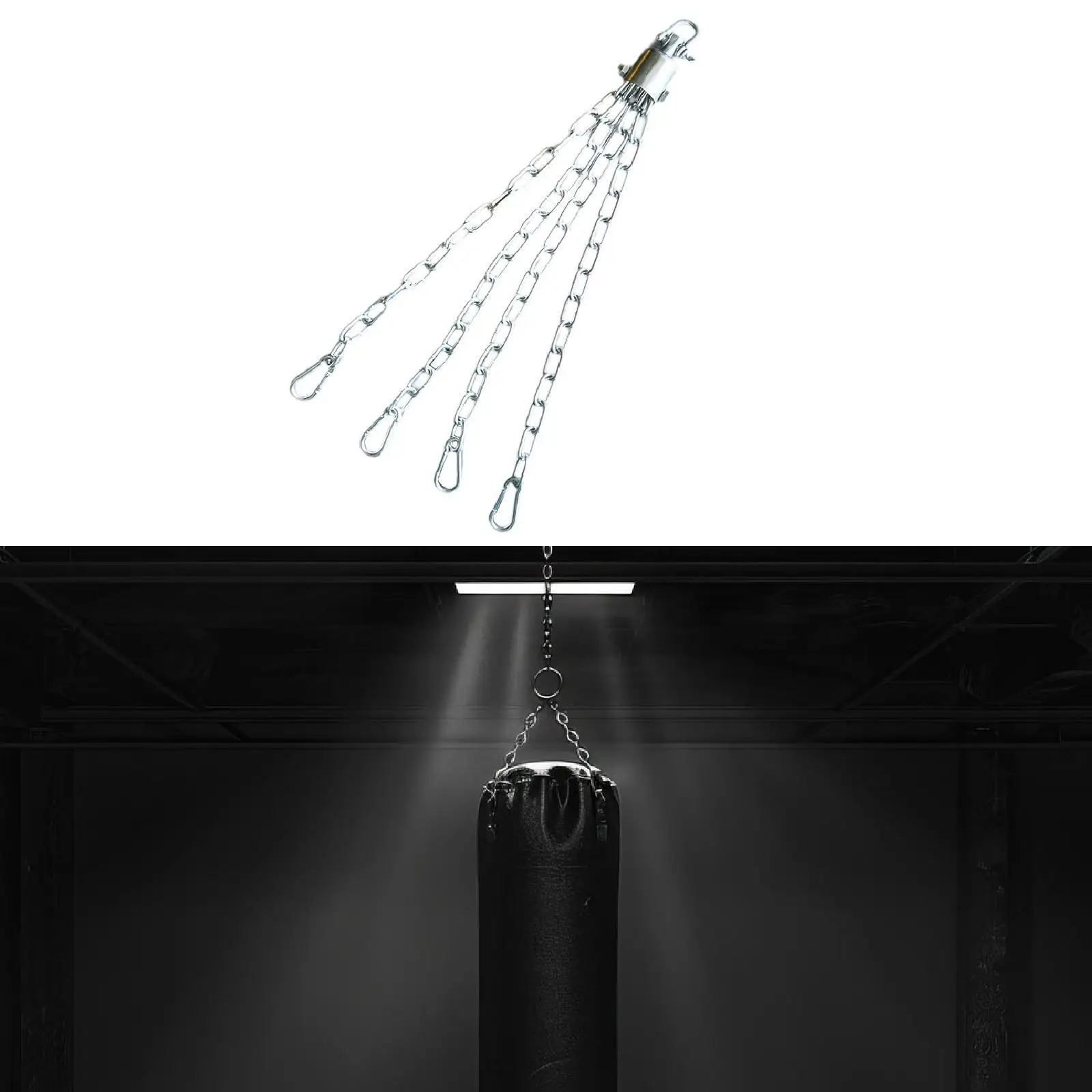 

Metal Punching Bag Hanger Chain Heavy Duty Boxing Muay Thai Heavy Bag Hanger Chain and Swivel Punching Bag Chain for Sporting