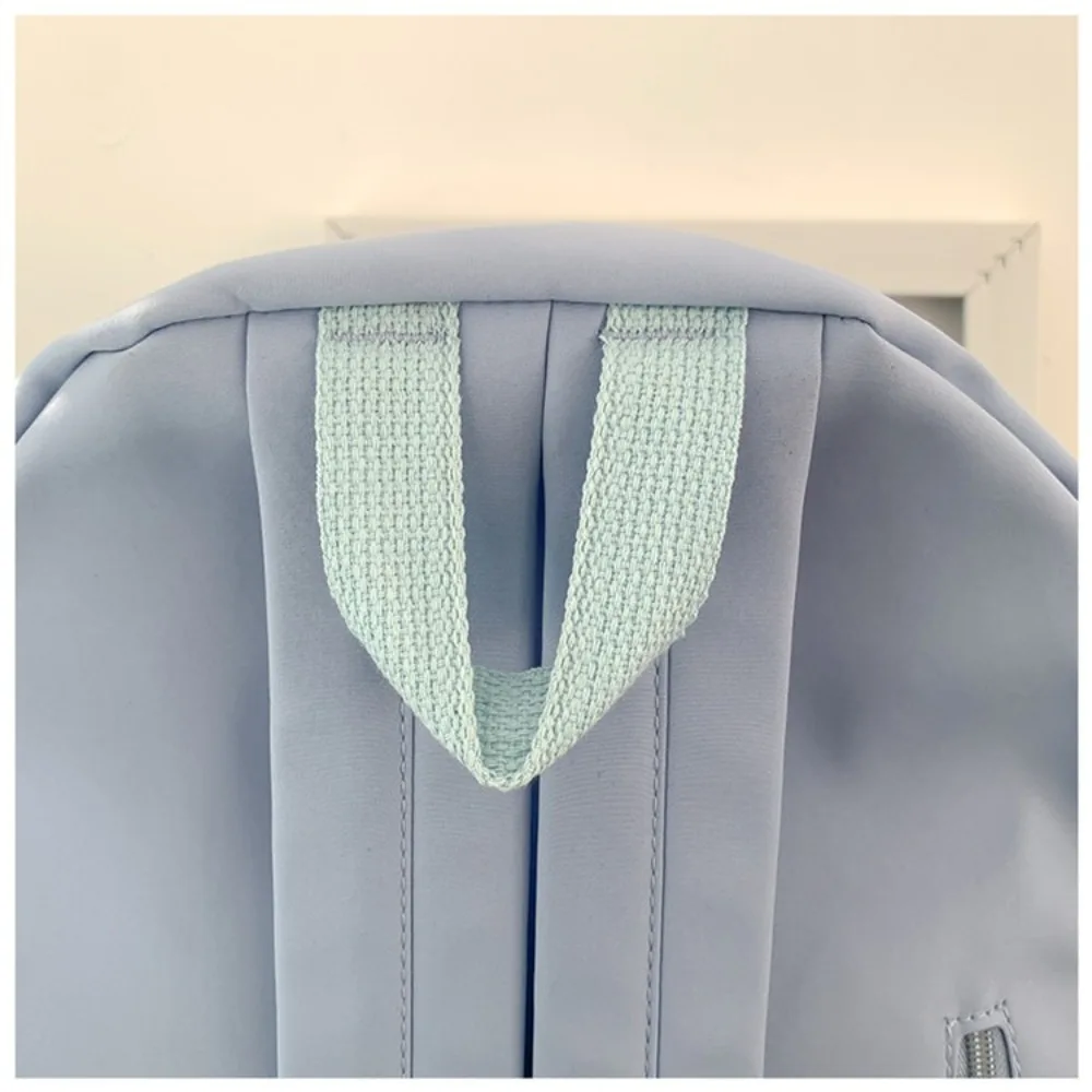 Fashion Large Capacity Bow Backpack Solid Color Zipper Girls Backpack Bow decoration Laptop Rucksack Adults