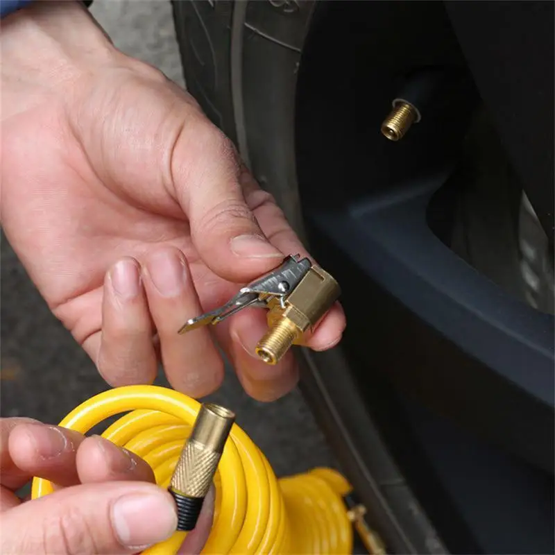 Air Pump Connector Portable Durable Easy To Use Durable Material For Car Tires Car Accessories Lip- Adapter Universal