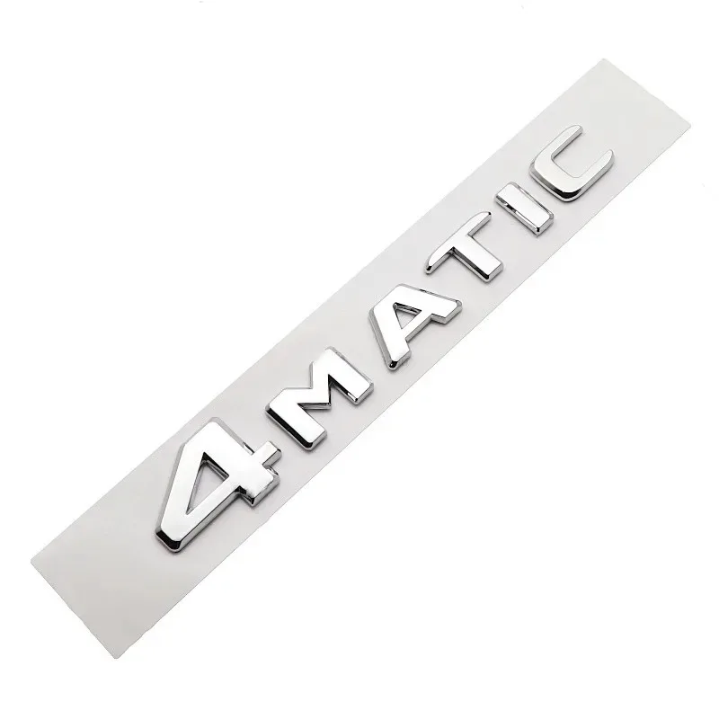 3D ABS Car Rear Trunk 4Matic Logo Letters Emblem Badge Stickers For Mercedes Benz W246 W204 W205 W212 W213 R350 GLA GLC GLK 300