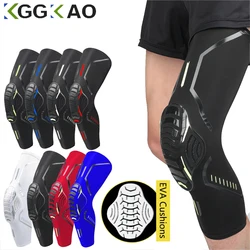 Genouillère de sport anti-choc, 1 pièce, coussin de soutien du genou, mousse élastique, volley-ball, manches de compression, basket-ball en plein air, protection de vélo