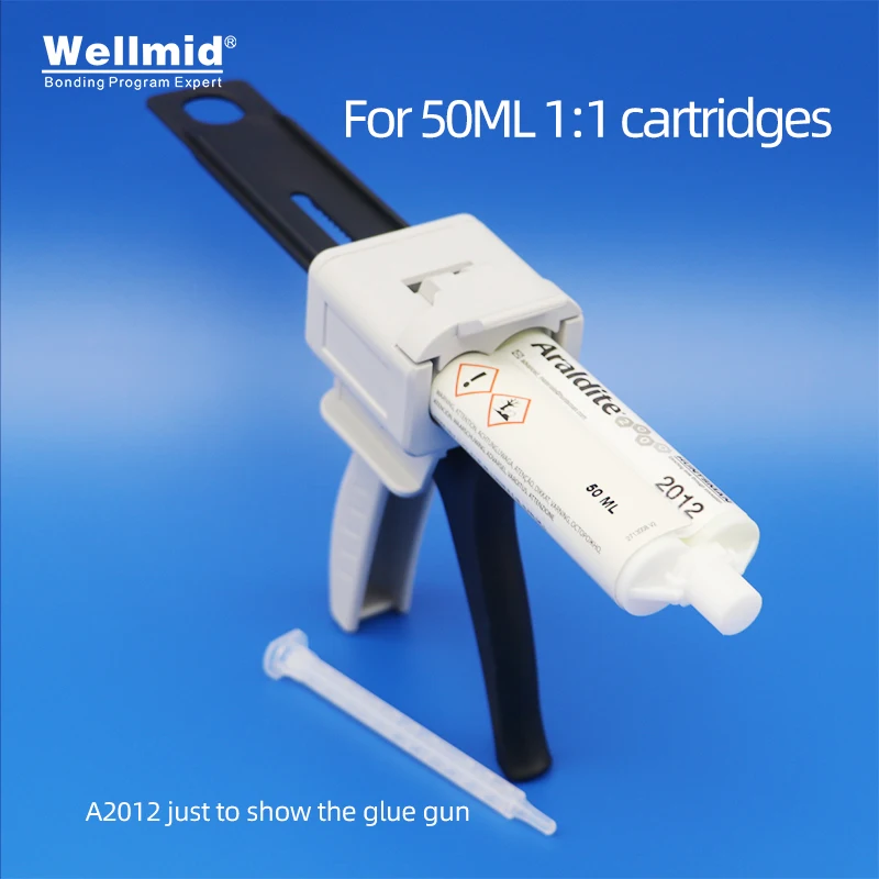 Araldite cartridge AB Gun 50ml 10:1 Manual Caulking Dispensing Gun Kit Impression Mixing Dispensing Dispenser 2048 AB Glue Gun