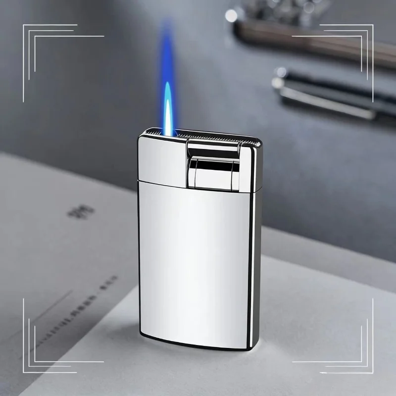 2026 New Creative Cigarette Butt Cigar Lighter Windproof Blue Flame Straight Metal Lighter Men's Gift  Smoke Accesoires