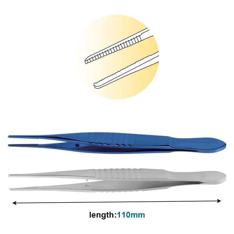 

Ophthalmic Moorfields Forceps Serrated Tip Stainless/Titanium Alloy Ophthalmic Instrument