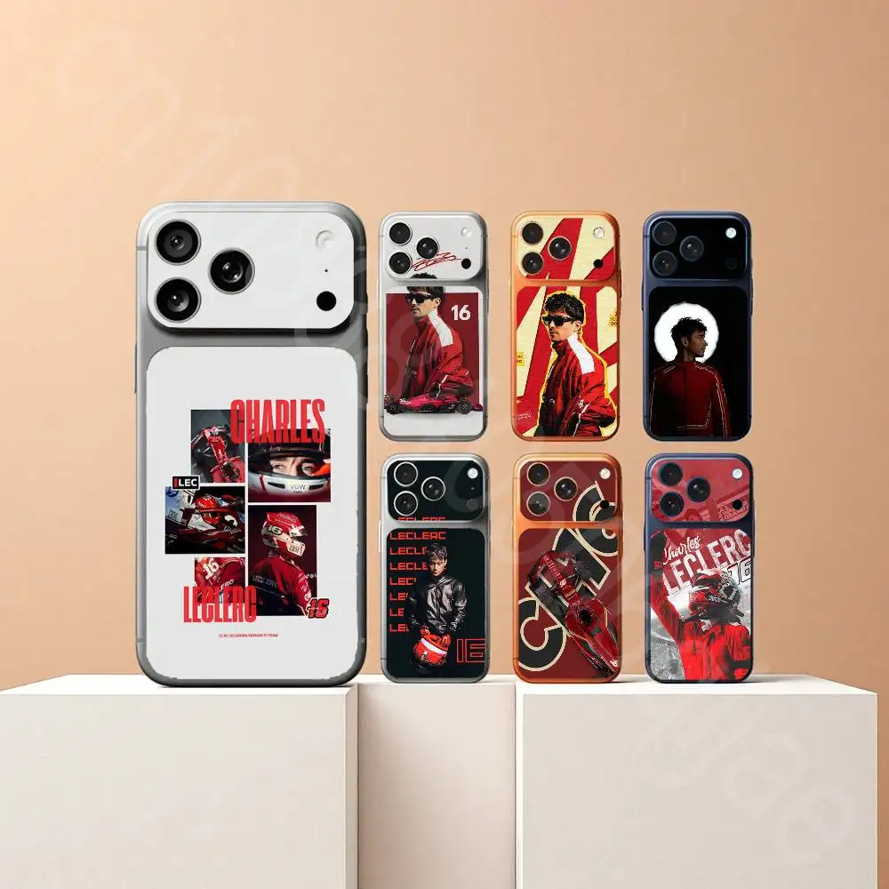 

C-Charles L-Leclerc For iPhone 17proMax 17pro Full Cover Decal Skin Wrap Colorful Rear Protective Sticker Film