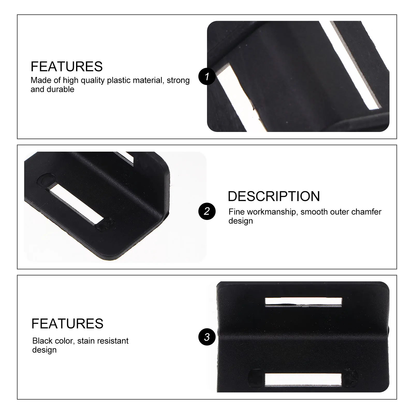 

100 pcs Anti-slip Corner Guards 46mmx2mm Thick Cargo Protectors Pallets Strap Edge Durability Reusable Truck Accessories