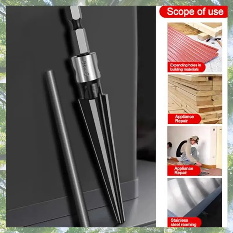 

Premium-2 Piece Hand/Drill Bit 2 Purposetapered Reamer 6 Slot Hex Reamer 5-16Mm / 3-13Mm Tapered Parts Kit