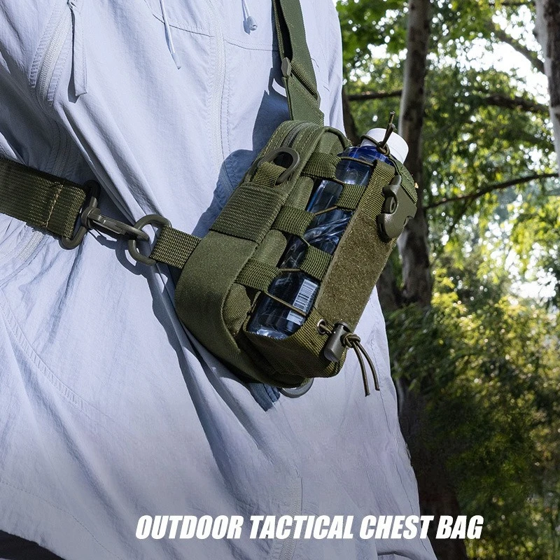 

Tactical waist bag men's multifunctional hanging bag outdoor mobile phone crossbody bag chest bag camping cycling water