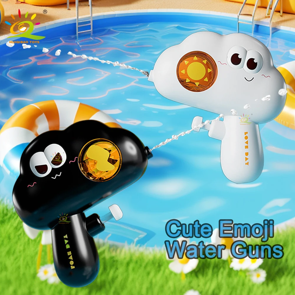 Expression mignonne petit pistolet à eau forme de nuage pistolet à eau jouets été en plein air plage piscine pistolet à eau bain pour enfants jouer jouet d'eau