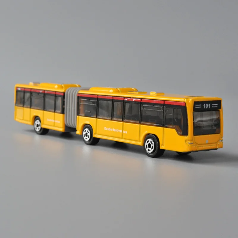 1:120 Scale Diecast Metal Model Toy Articulated Hinged City Bus Free Wheeling Miniature Replica