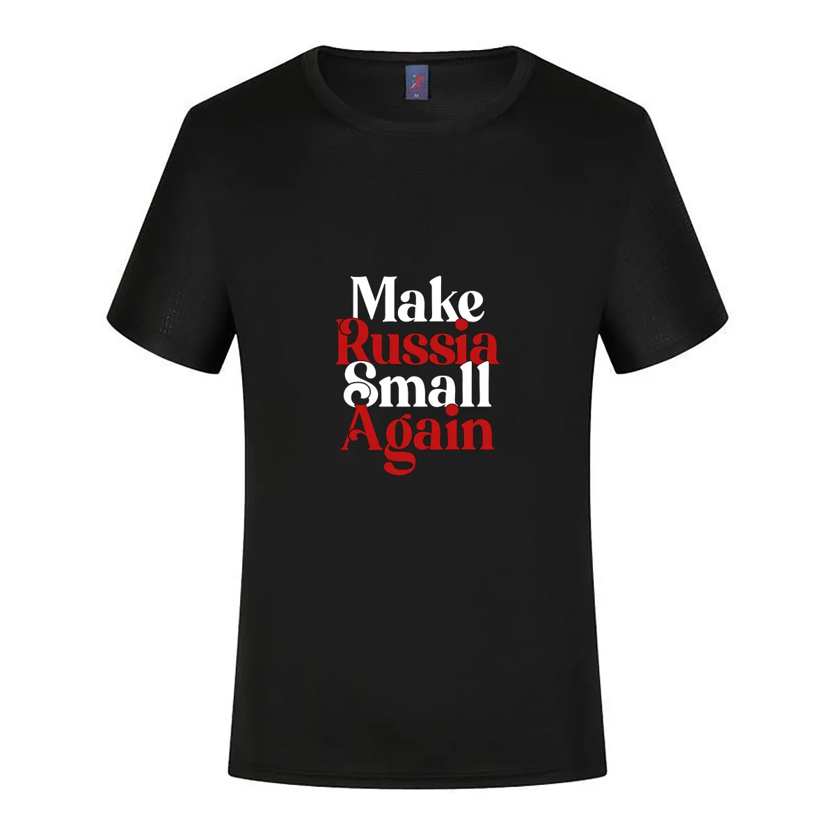 Make Russia Small Again Printed T-shirt Zelensky Men Women Summer Fashion Black Clothing Casual Streetwear Cotton Tops