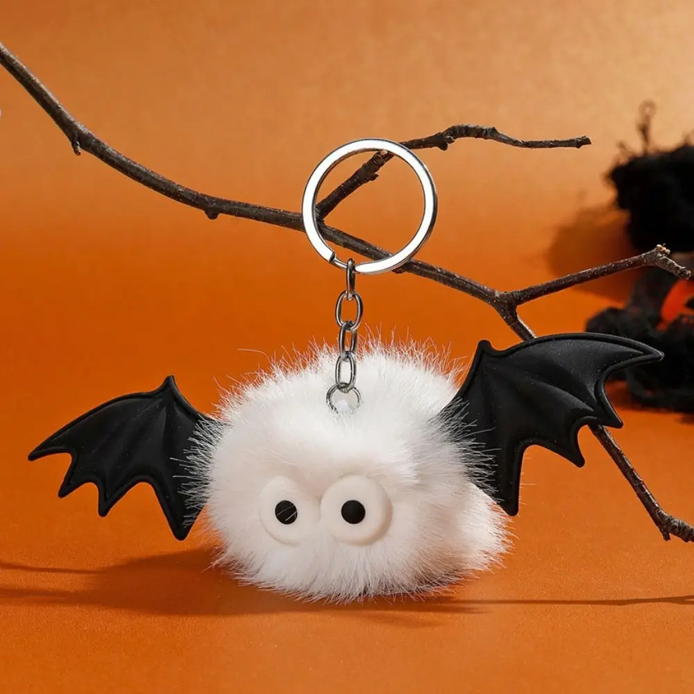 Cute Plush Pendants Plush Bat Doll Keychain Plush Keyring Car Hanging Halloween Keychain Key Ring Bag Charms Children's Toys