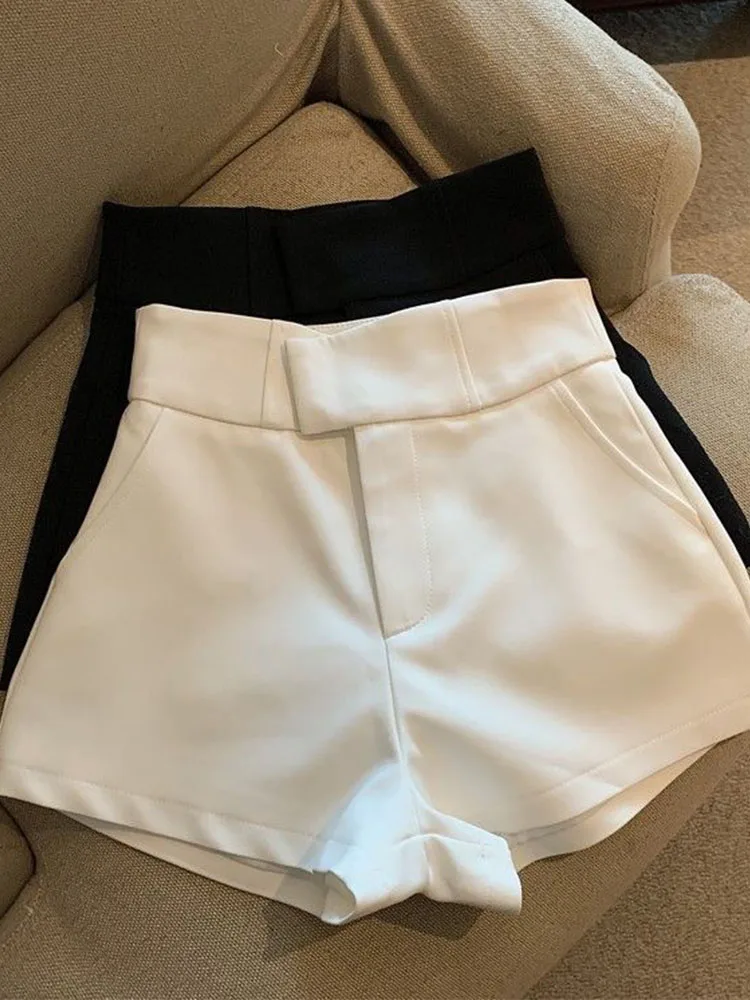 

Women Shorts Mooyufon Black Shorts Women Harajuku Elegance High Waisted Shorts A Line Slim Casual Hot Girl Straight Pants Sexy