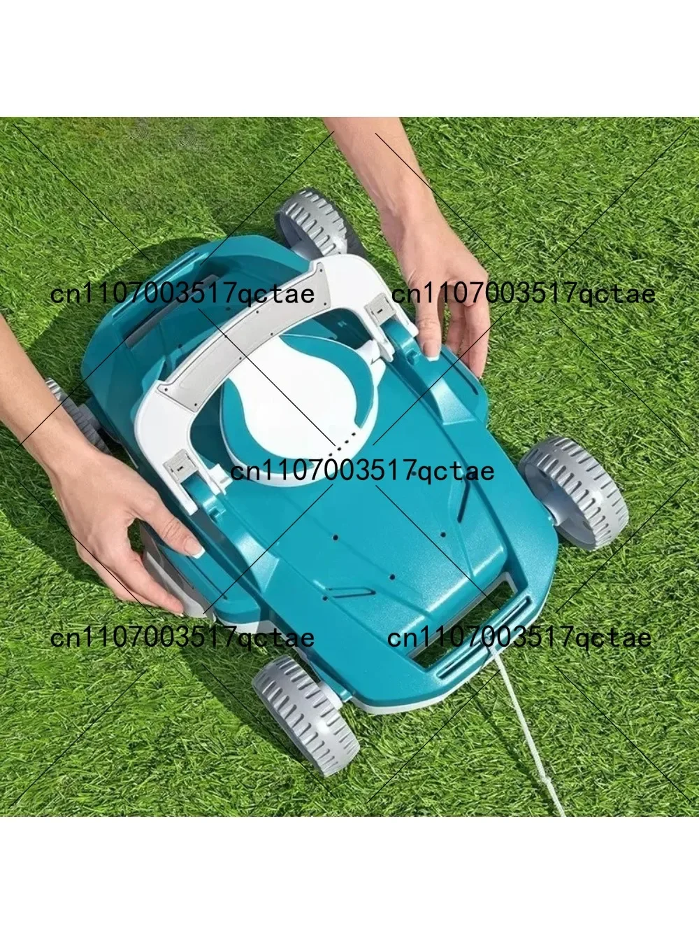 

Automatic Swimming Pool Bottom Cleaning Robot with Intelligent 360 Degree Rotation Underwater Vacuum Sewage Suction for Pool Mai