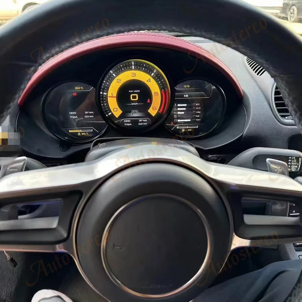 

Digital Cluster Odometer Screen For Porsche 718 Boxster Cayman 981 Carrera Virtual Cockpit Car Multimedia Player Speed Meter