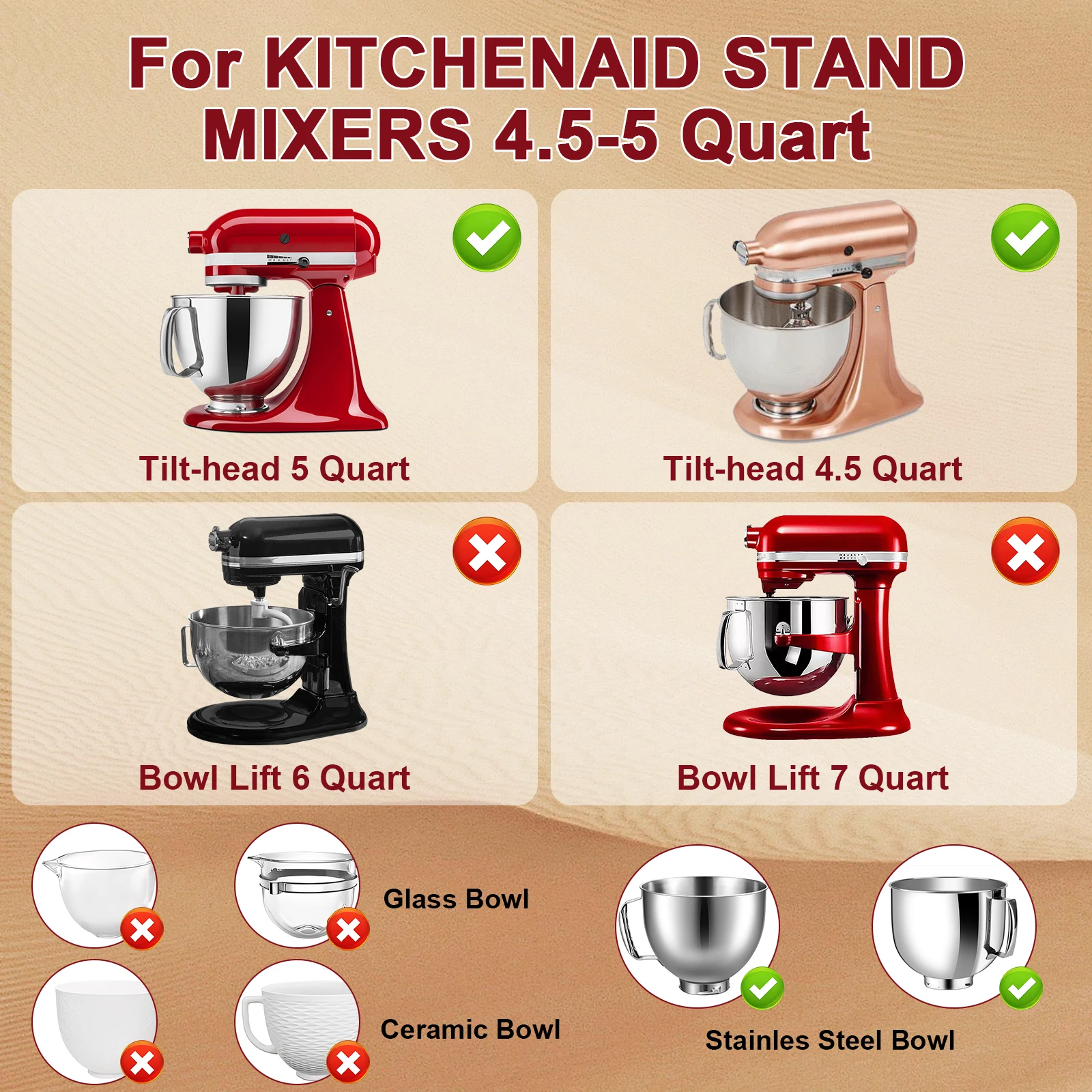 뚜껑이 포함된 실리콘 그릇 믹서 액세서리 키친에이드 틸 - Kitchen Aid Baking Lid 리뷰 및 가격