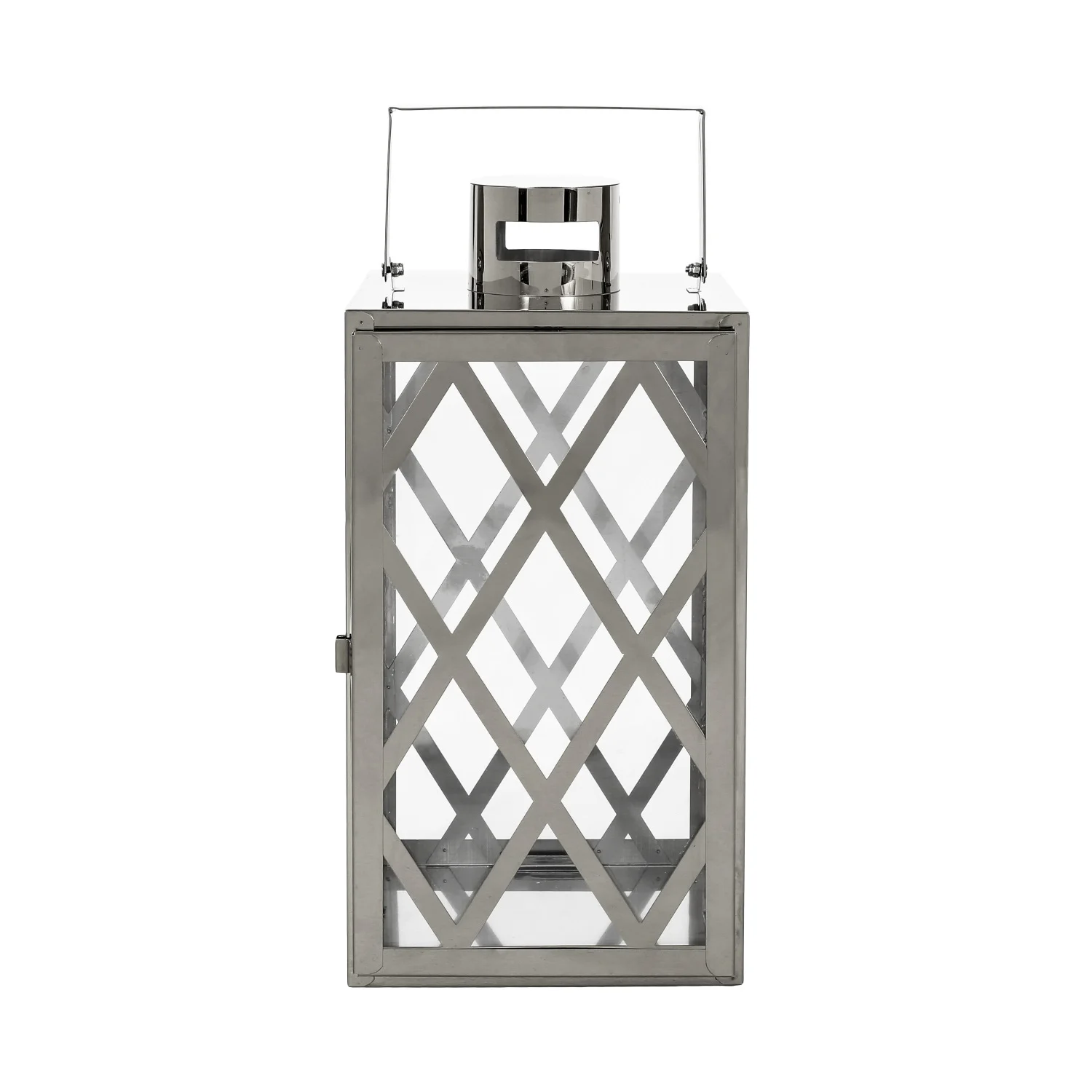 

Stainless Steel Lantern - ANTON 14" Height - Outdoor Lighting Solution