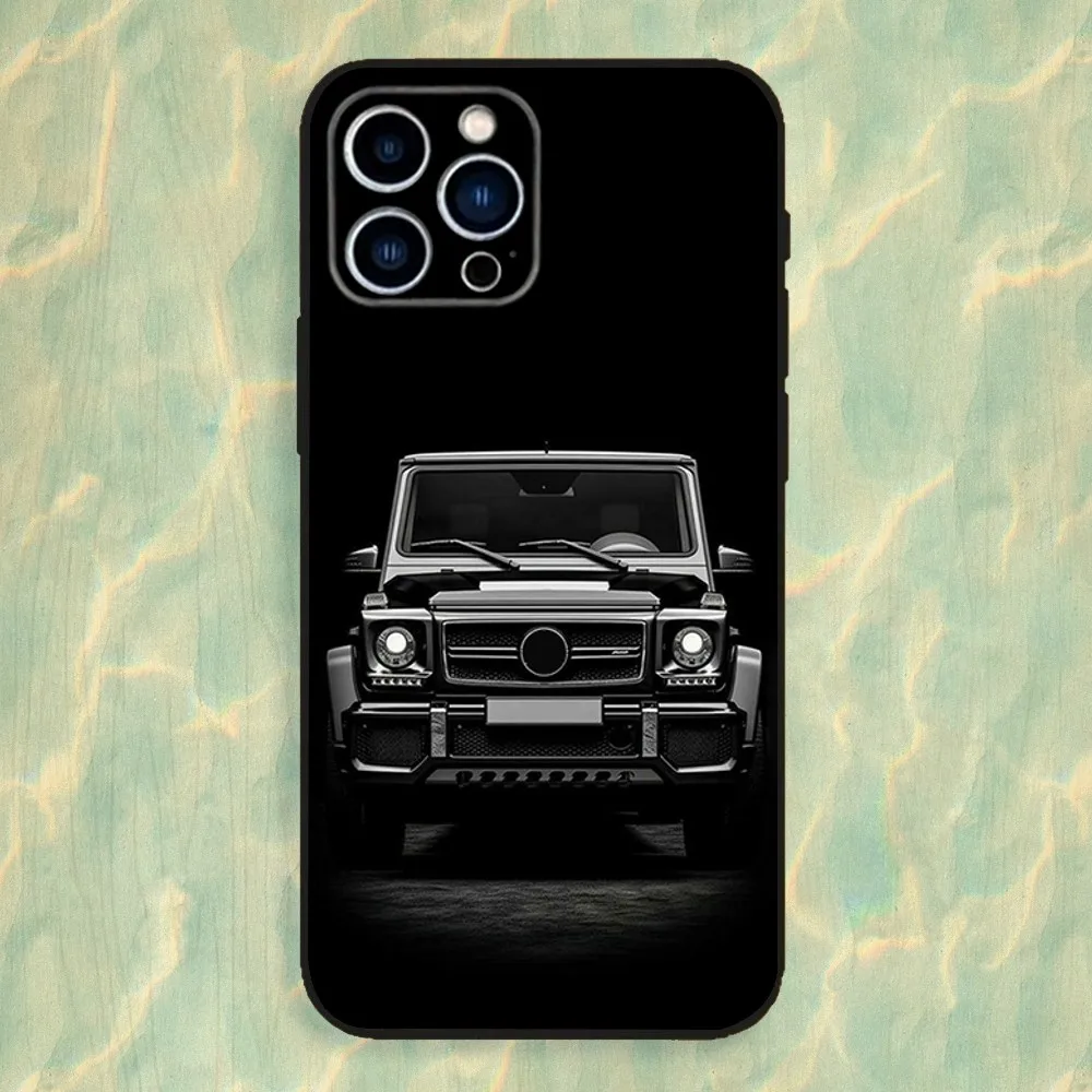 Cool M-Mercedes-G63 Car Phone Case For iPhone 16,15,14,13,12,11 Plus,Pro Max,XS,X,XR,SE,Mini,8,7,Soft Silicone Black Cover - view 5