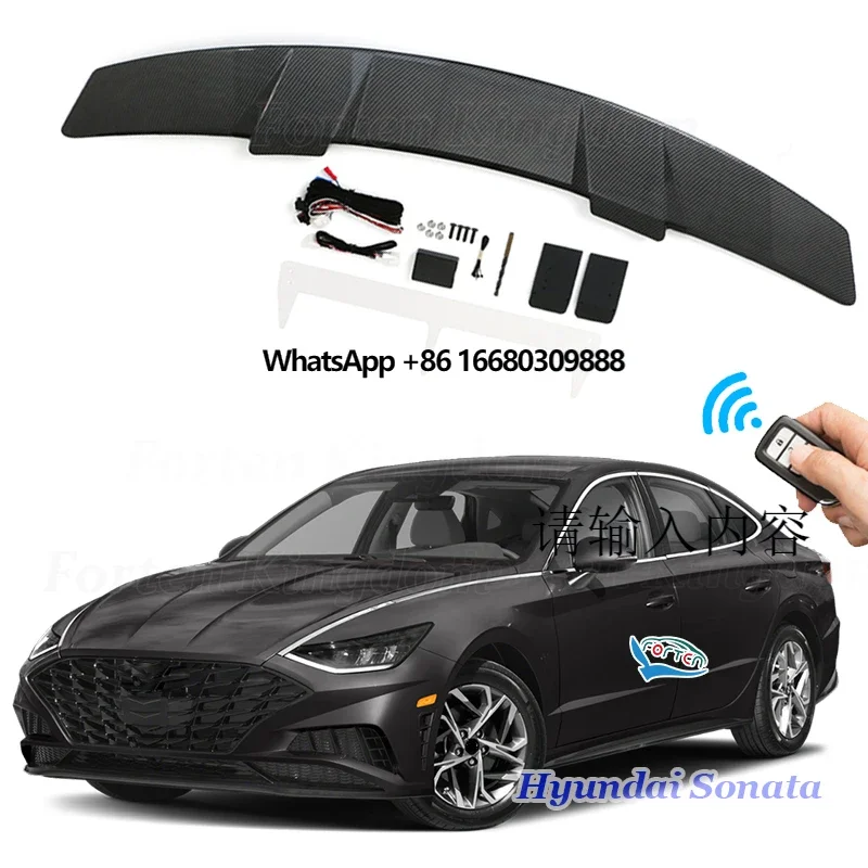 

Automatic Carbon Fiber Electric Universal Rear Trunk Tail Boot Car Spoiler For Sonata 2010-2022 Exterior Accessories