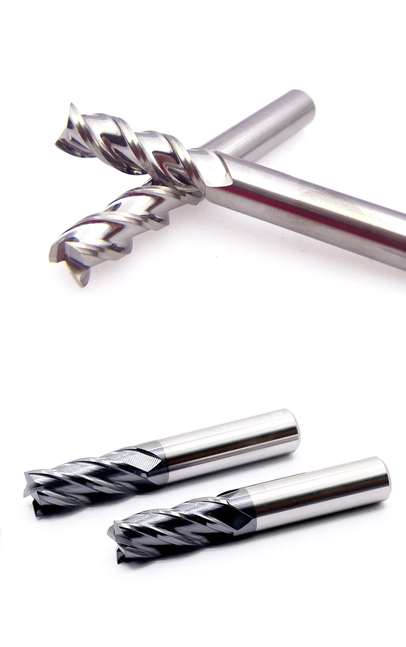 MZG 3-4 Flöten HRC50 HRC55 HRC65 Hartmetall-Schaftfräser 1-20mm Vierkantfräser CNC-Bearbeitung Eisenfräser Hartmetall-Schaftfräser – Detail 8