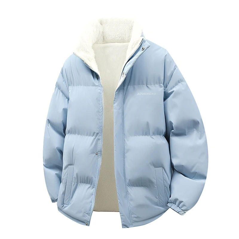 

Y2K Korean Coat Men and Women Winter Coat Unisex Oversize Parkas Plush Thickened Warm Lamb Down Fashion Jacket Couple Parkas