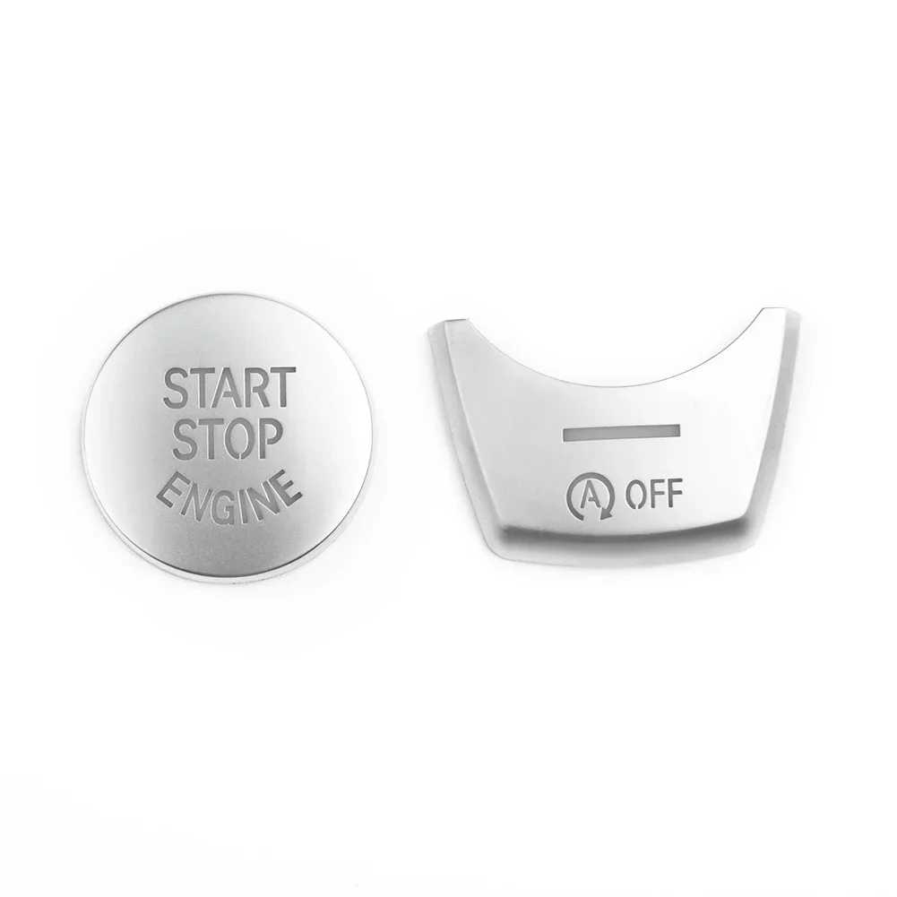 

Upgrade Your For BMW 5 Series F10 F07 with 2pcs Chrome Engine Start Stop Push Switch Button Covers for a Premium Look