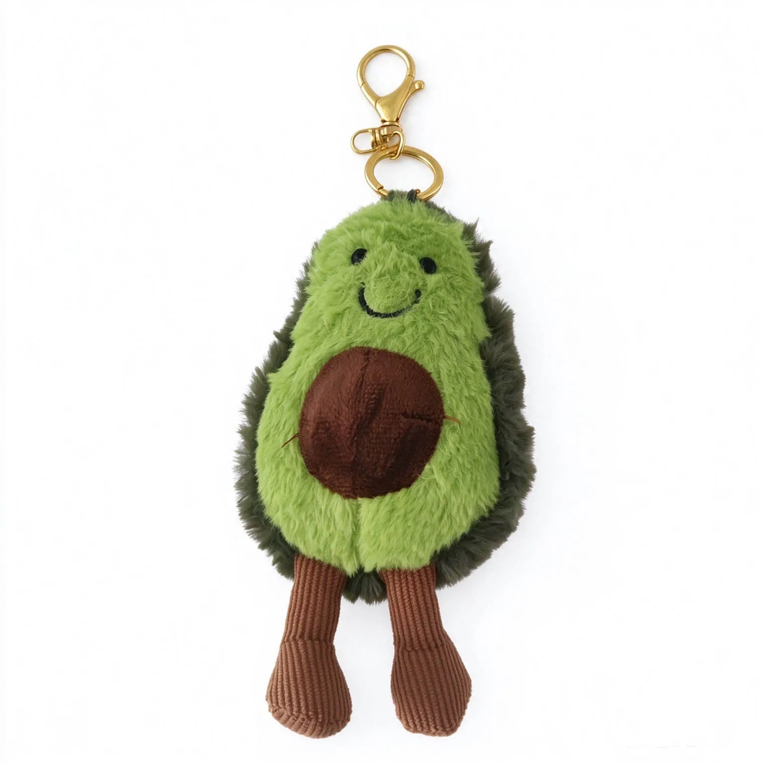 Cartoon Plush Avocado Keychain, Soft Vegetable Food Bag Pendant Handbag Accessory