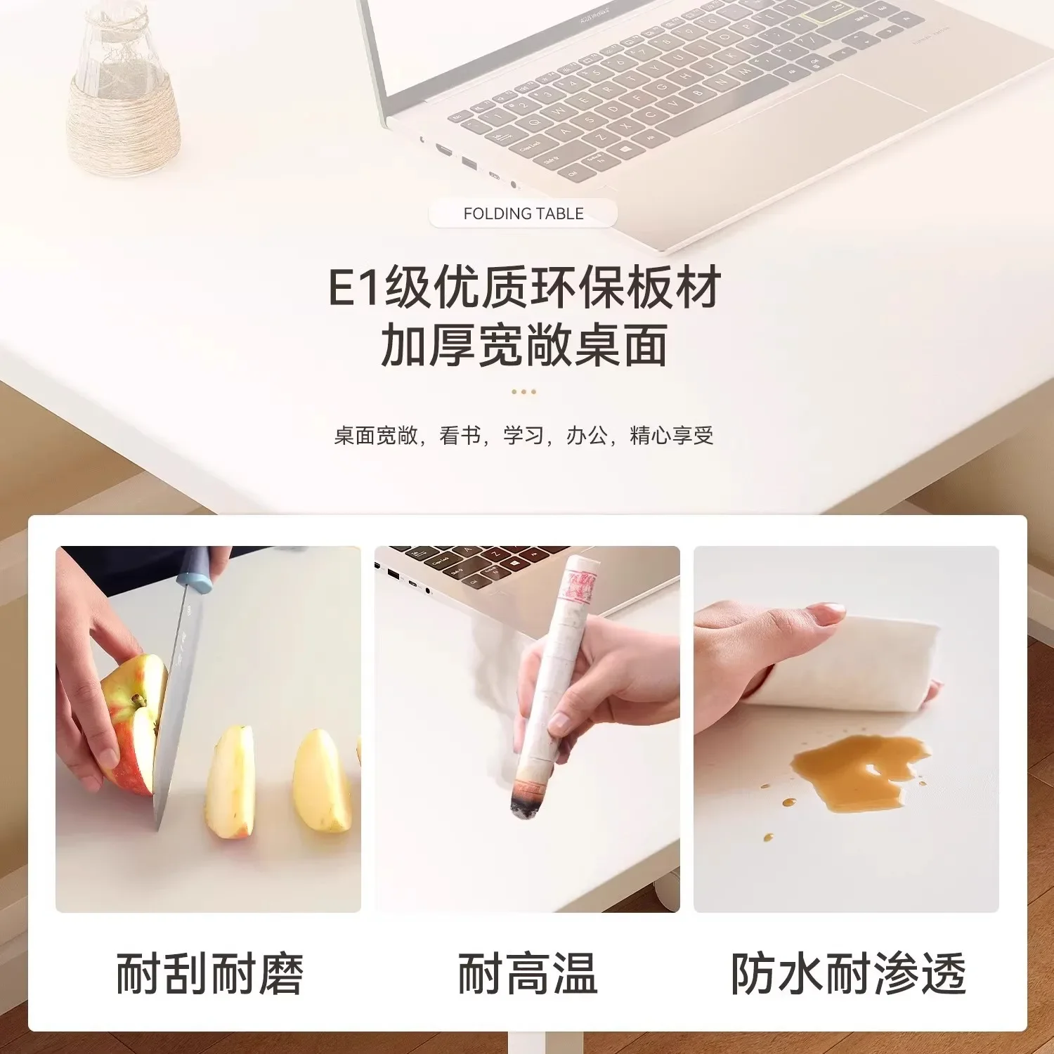 Computer desk Bedroom Home student desk Folding table Worktable Simple rental house Removable bedside