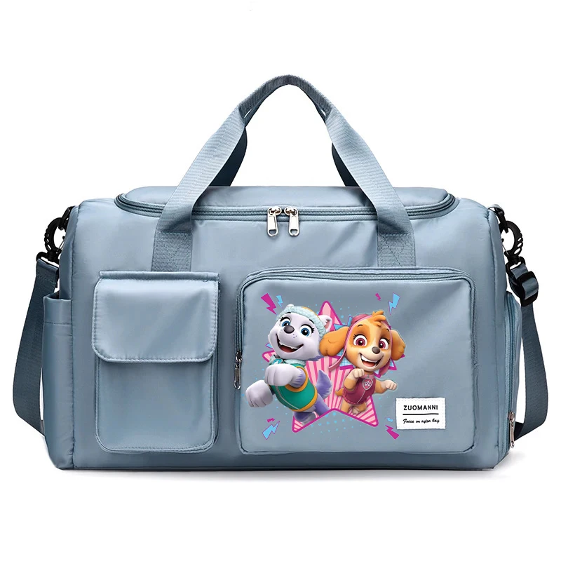 Paw Patrol กระเป๋าเดินทางกระเป๋าผู้ชายผู้หญิงอะนิเมะการ์ตูนความจุสูง Duffle กระเป๋ารองเท้ากล่องการท่องเที่ยวกระเป๋าถือแบบพกพา