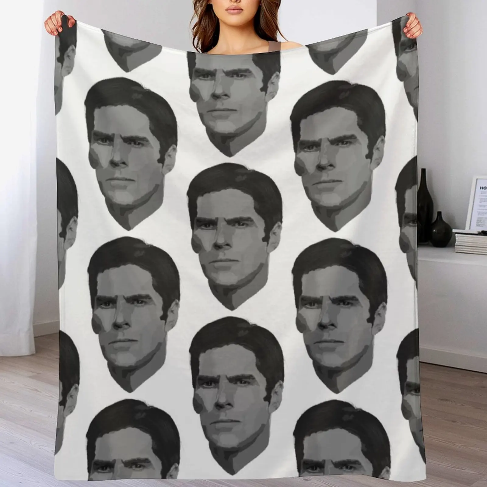 

Aaron Hotchner Throw Blanket Winter beds Thins Loose anime Blankets