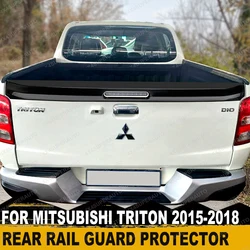 Tail Gate Protector Rear Spoiler Tailgate Cover Guard for Mitsubishi Triton L200 2015 2016 2017 2018 year models Matte Black 1PC