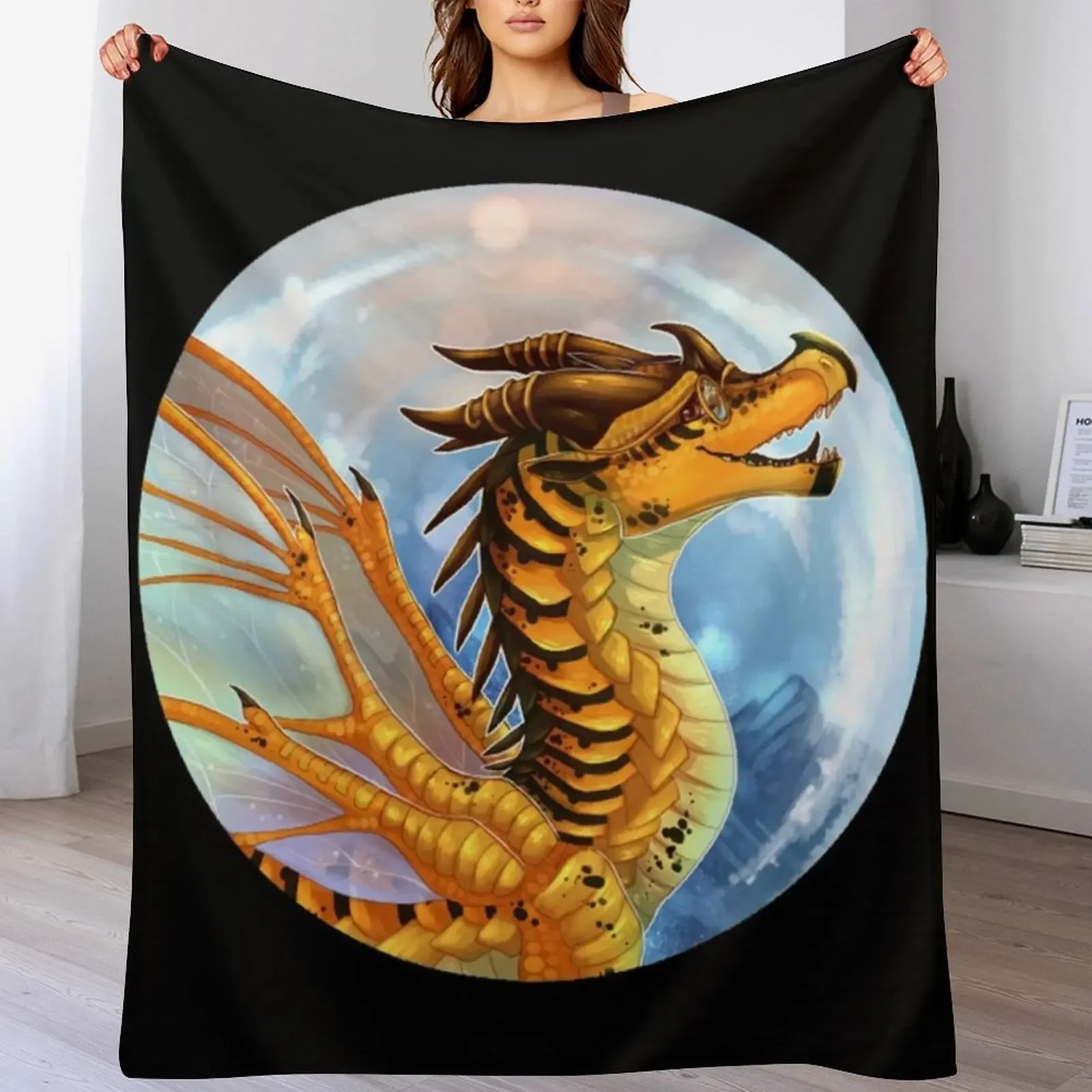 Wings of Fire - Cricket Throw Blanket Machine Washable Soft Warm Blanket