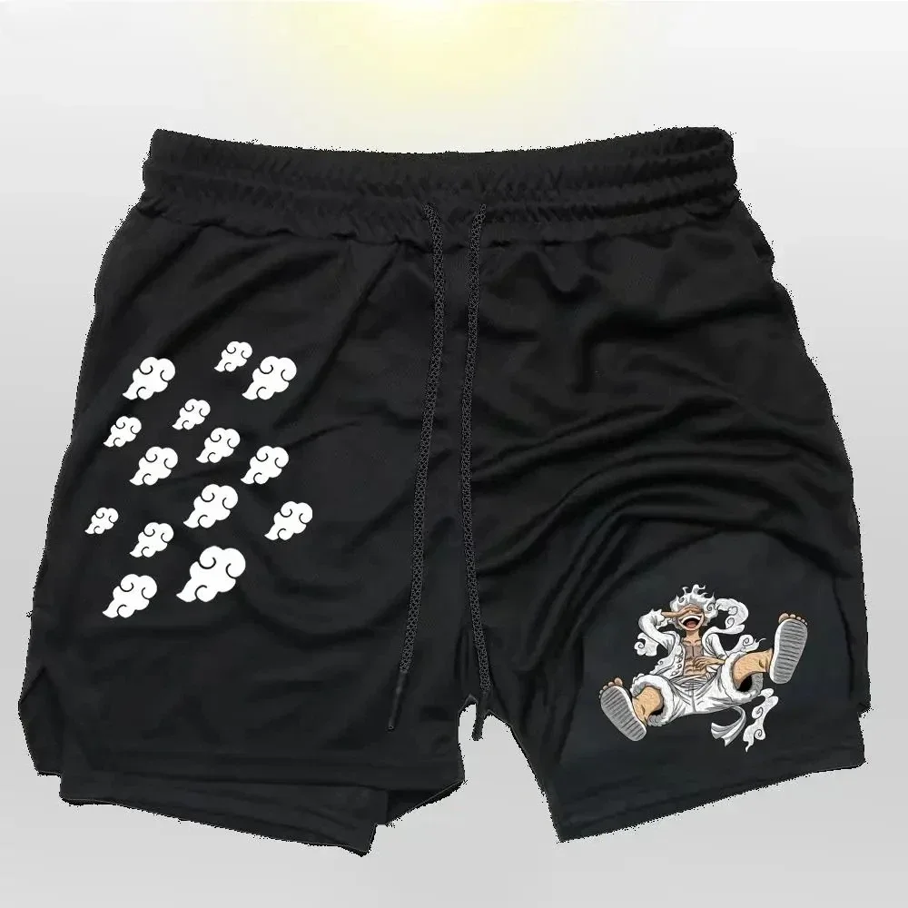 

Nuevos pantalones cortos estampados de doble capa para hombrepantalones cortos deportivos informales paragimnasio gym shorts men