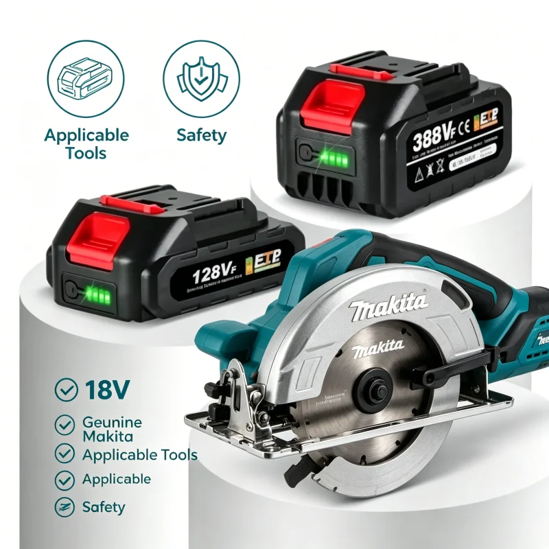 Original 18V Lithium Ion Battery Compatible With Makita LXT BL1815 BL1830B BL1840B BL1850B BL1860 Cordless Drill Battery