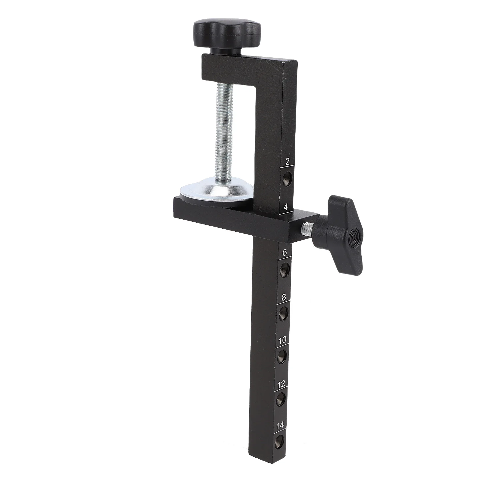 

Desk C Clamp Extra Wide Range 0-5.6in Table Mount Holder with Fine Tuning Screw Wide Throat Saw Clamp for Woodworking Craft