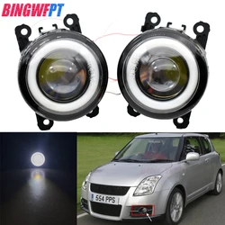 2PCS LED Fog Light Kit Angel Eye DRL For Suzuki Grand Vitara 2 JIMNY FJ IGNIS II SWIFT SPLASH ALTO 1998-2015