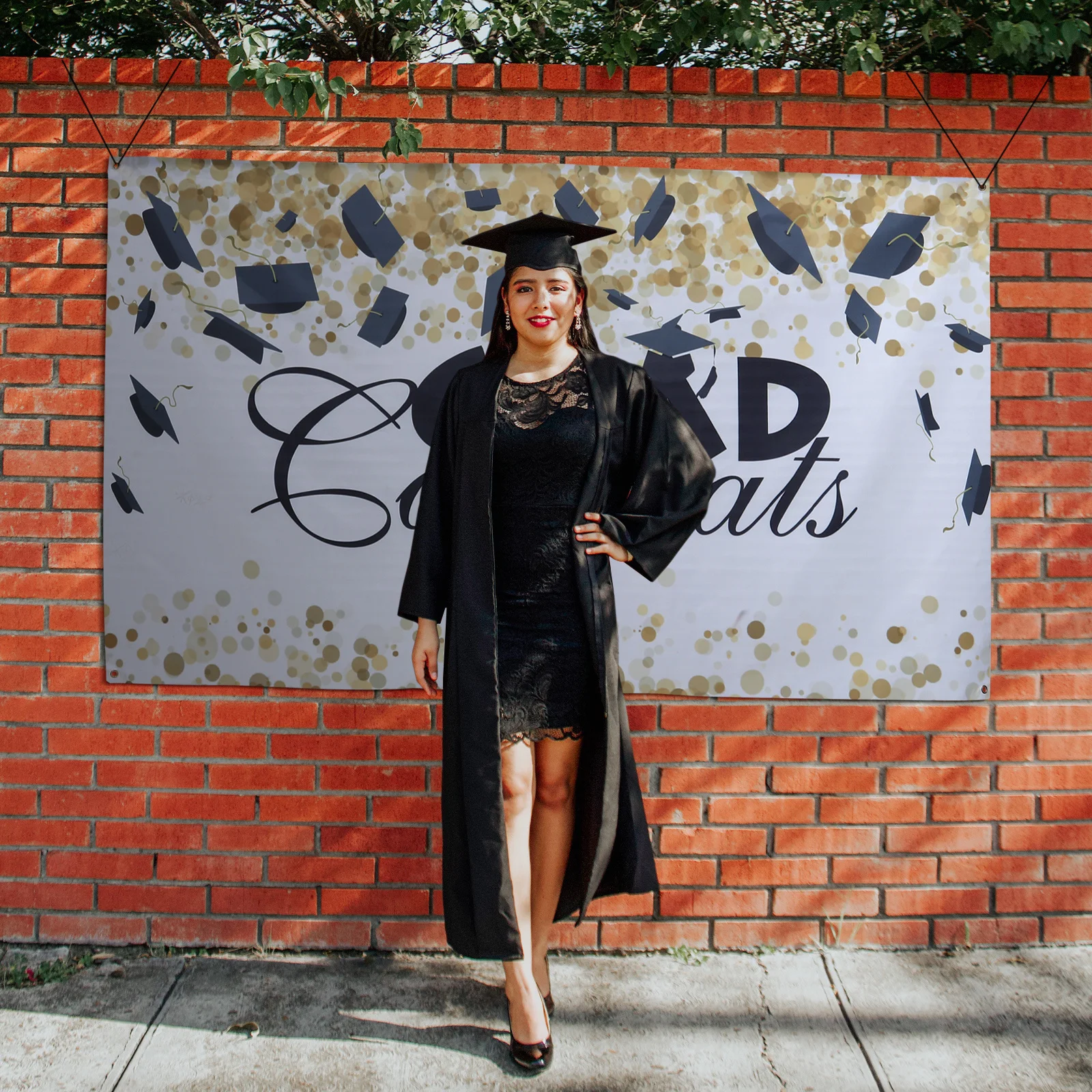 

Graduate Banner 2021 Party Decoration Creative Bunting Exquisite Graduation Season Festive Atmosphere Indoor Outdoor Doorway