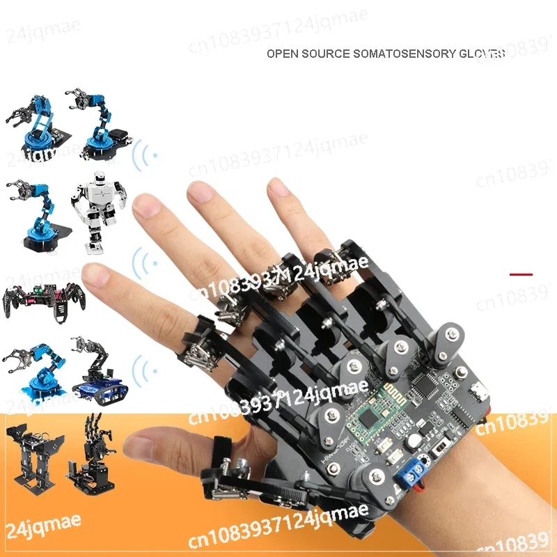 

Open Source Somatosensory Gloves, Wearable Mechanical Gloves, Exoskeleton Somatosensory Control, Robot Control