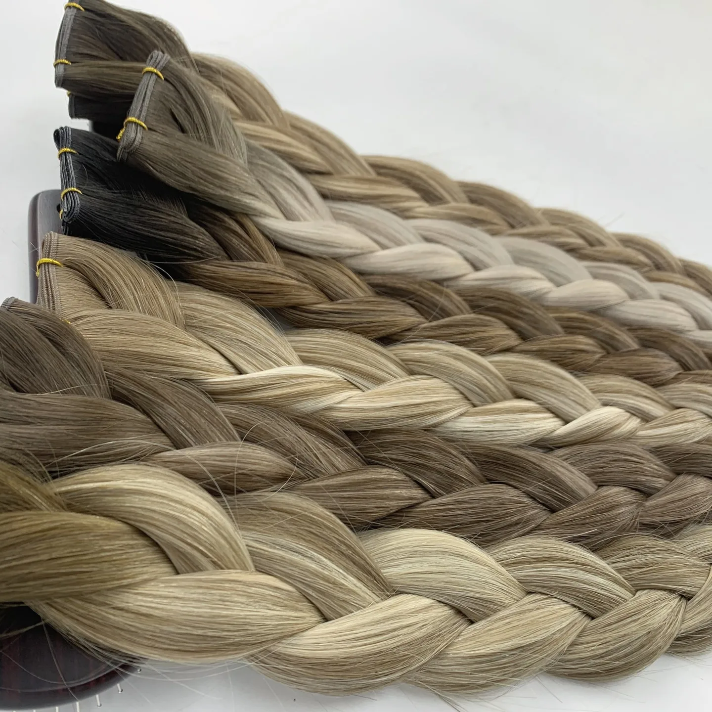 

Шелковистые прямые человеческие волосы, европейские Реми, человеческие волосы, уток, женские пряди для наращивания, прямые светлые натуральные волосы