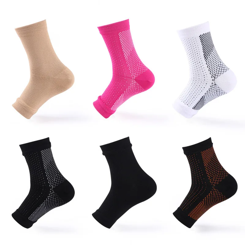 

1 Pair Foot Compression Socks Ankle Support Relief Pain Swelling Compression Socks for Women Men Sport Running Yoga Socks