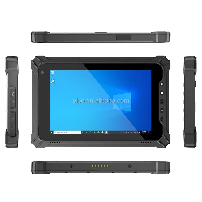 

В НАЛИЧИИ 8-дюймовый защищенный планшет с Windows 10 Pro, аккумулятор 7.6В, промышленный защищенный компьютер, портативный планшет