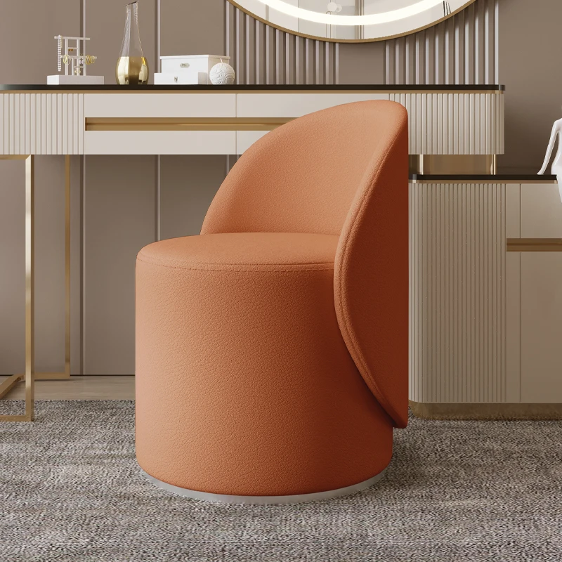 كرسي جلدي للخدش على شكل قطة بزاوية 360 درجة كرسي دوار للمدخل ومسند للقدمين للمدخل وأثاث غرفة المعيشة للمكياج العثماني
